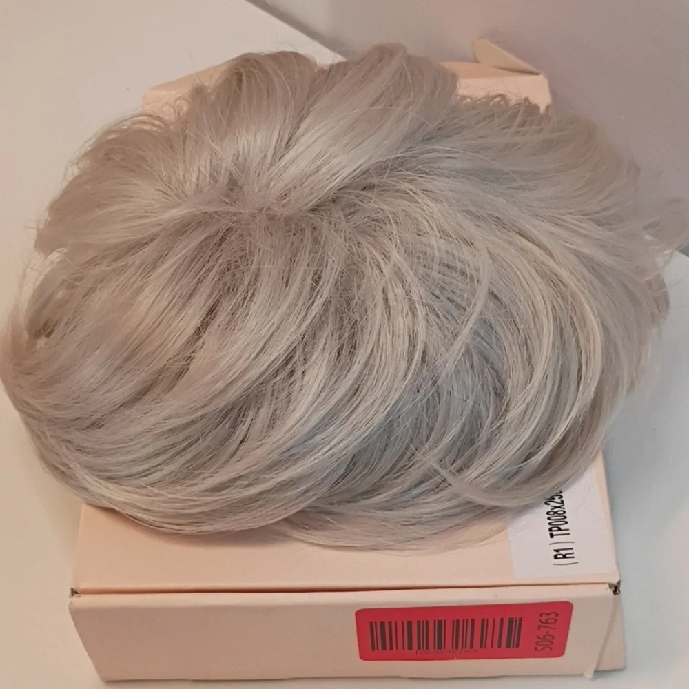 Hair Topper for‎ Women with Thinning Hair Loss Lightweight Silver White